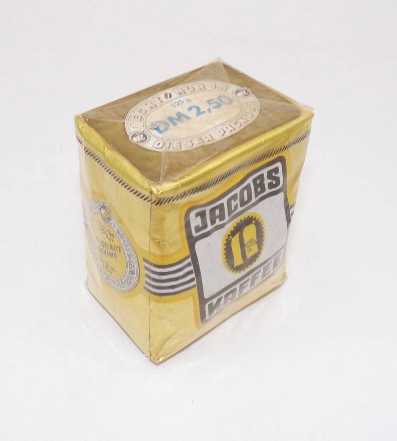 Alte Packung Jacobs Kaffee 125 Gramm BRD Reklame Sammler Alte Packung Jacobs Kaffee 125 Gramm BRD Reklame Sammler