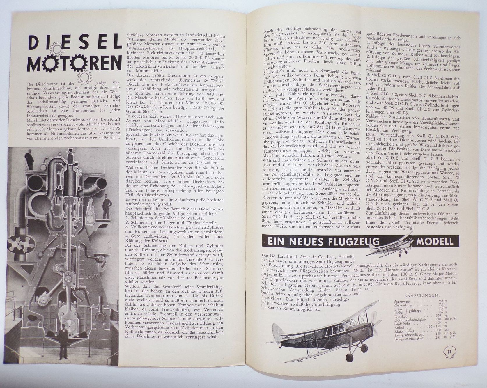 Shell Gelb Rot Heft Nachrichten Zeitschrift Nr 1 von 1936 Oldtimer Shell Gelb Rot Heft Nachrichten Zeitschrift Nr 1 von 1936 Oldtimer