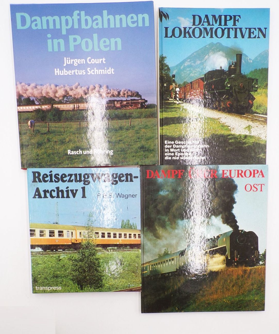 Dampflokomotiven Reisezugwagen Archiv 1 Dampf über Europa 4 Bücher