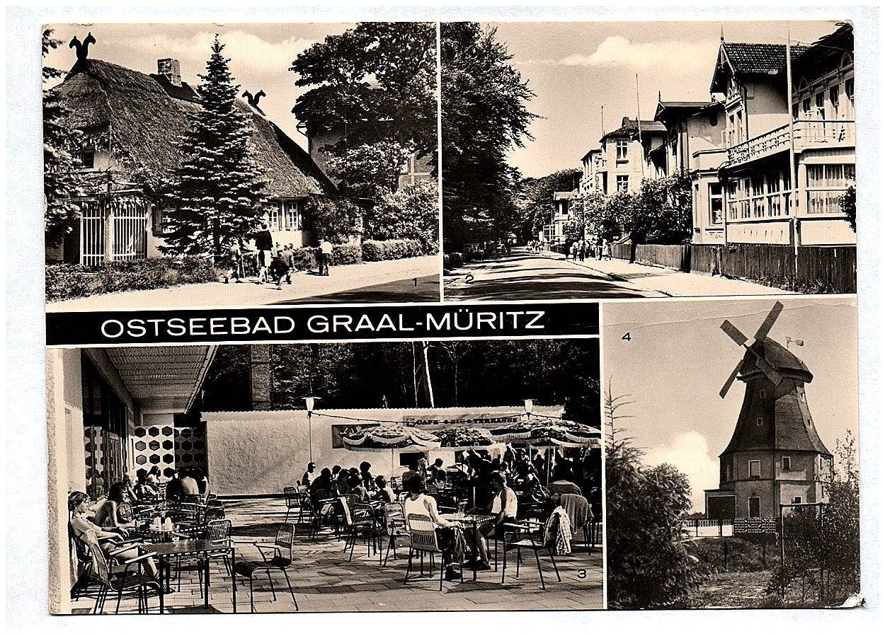 Ak Ostseebad Graal Müritz DDR Rosa Luxeburg Straße Broiler Gaststätte Windmühle Ak Ostseebad Graal Müritz DDR Rosa Luxeburg Straße Broiler Gaststätte Windmühle