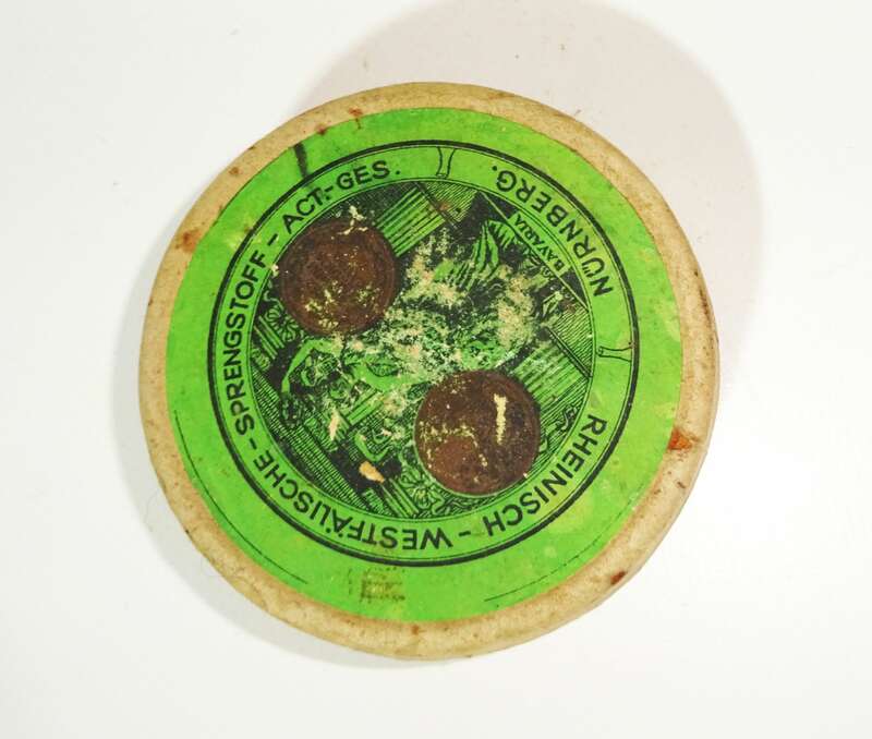 Alte Pappdose Diabolo Luftgewehr Kugeln Utendoerffer Nürnberg Leer 