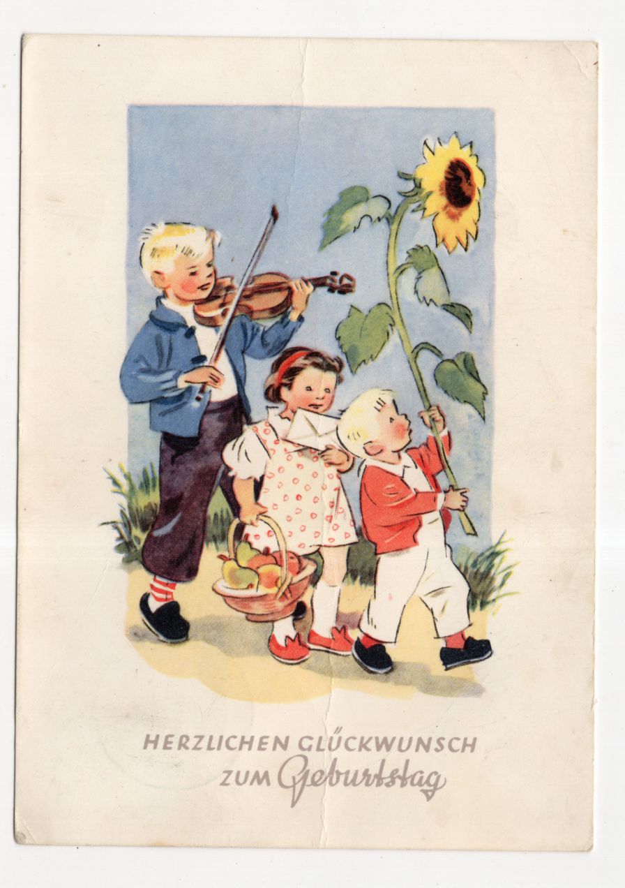Künstler Ak Kinder Geburtstag 1959 Hanna Roth Schaberschul