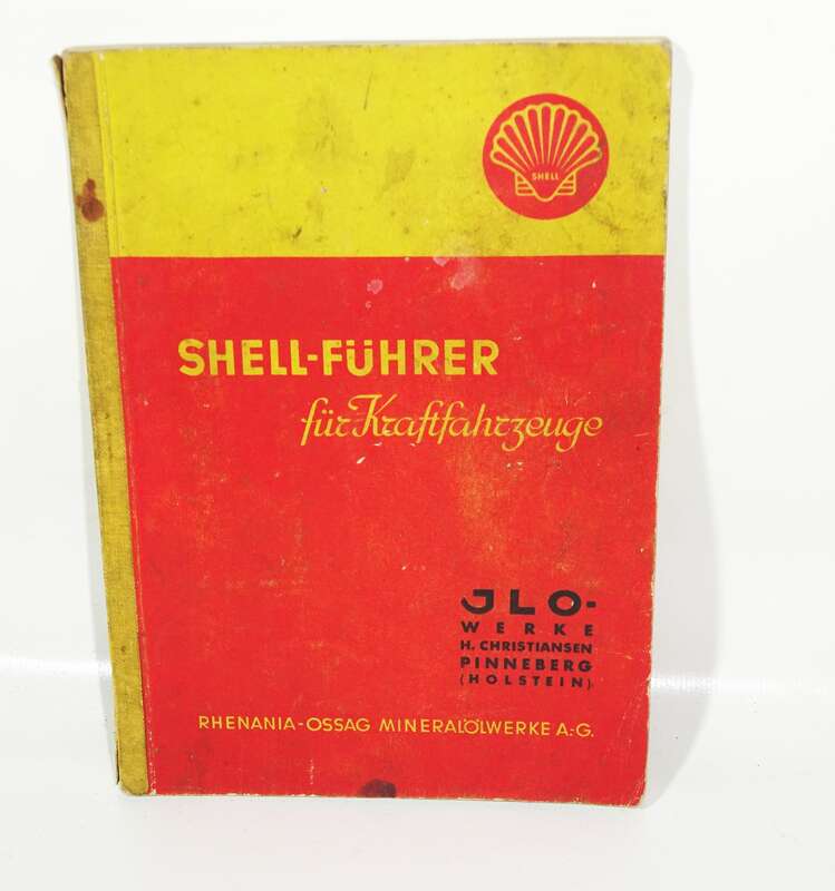 Shell Führer für Kraftfahrzeuge Rhenania Ossag 1938 Oldtimer kfz
