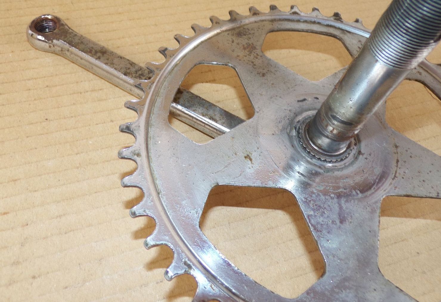 Altes Fahrrad Kettenblatt 44 Zähne Achse Oldtimer