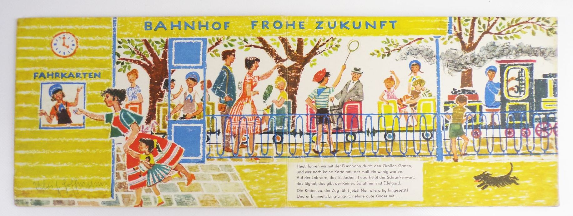 Bahnhof Frohe Zukunft Kurt Eichler und Stefan Elten DDR Kinderbuch