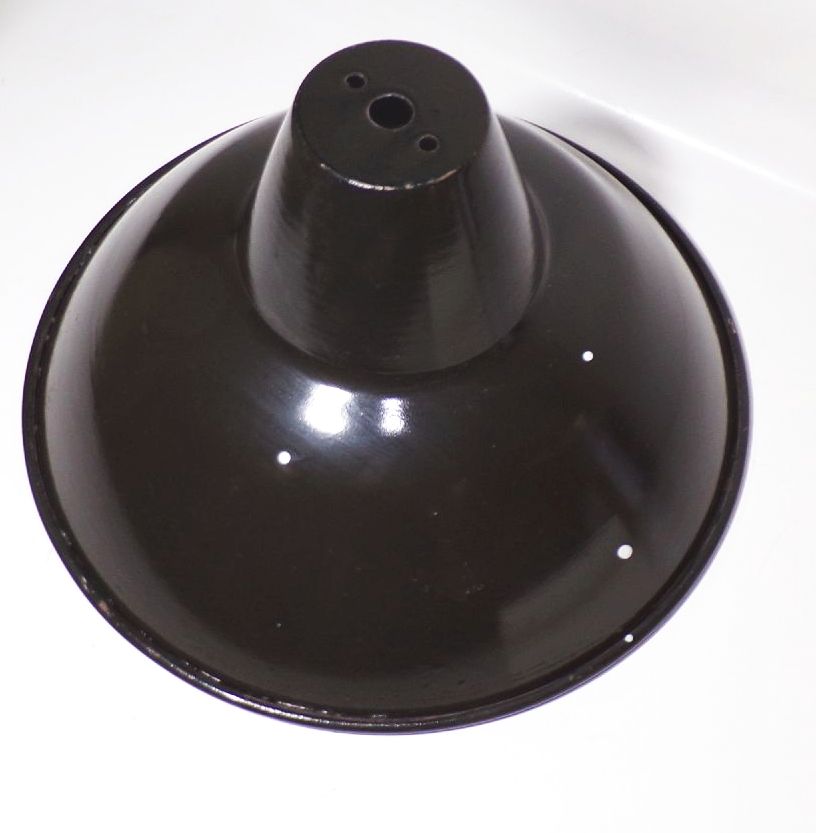 Alter Lampenschirm Emaille Fabriklampe D 38 cm Industriedesign