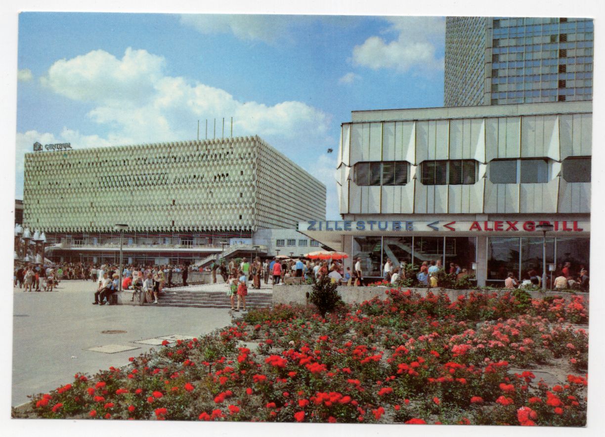 Ak Berlin Alexanderplatz Alexgrill 1984 DDR