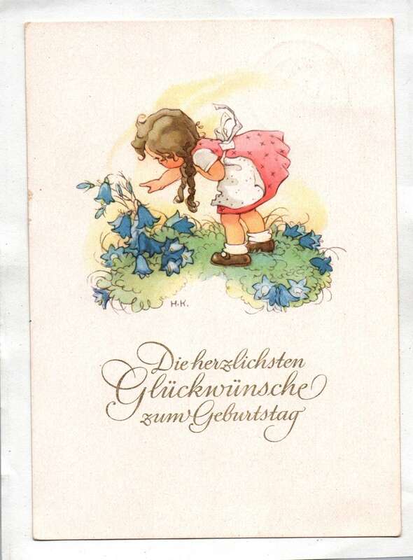 Ak Die herzlichsten Glückwünsche zum Geburtstag Geburtstagskarte DDR 1956