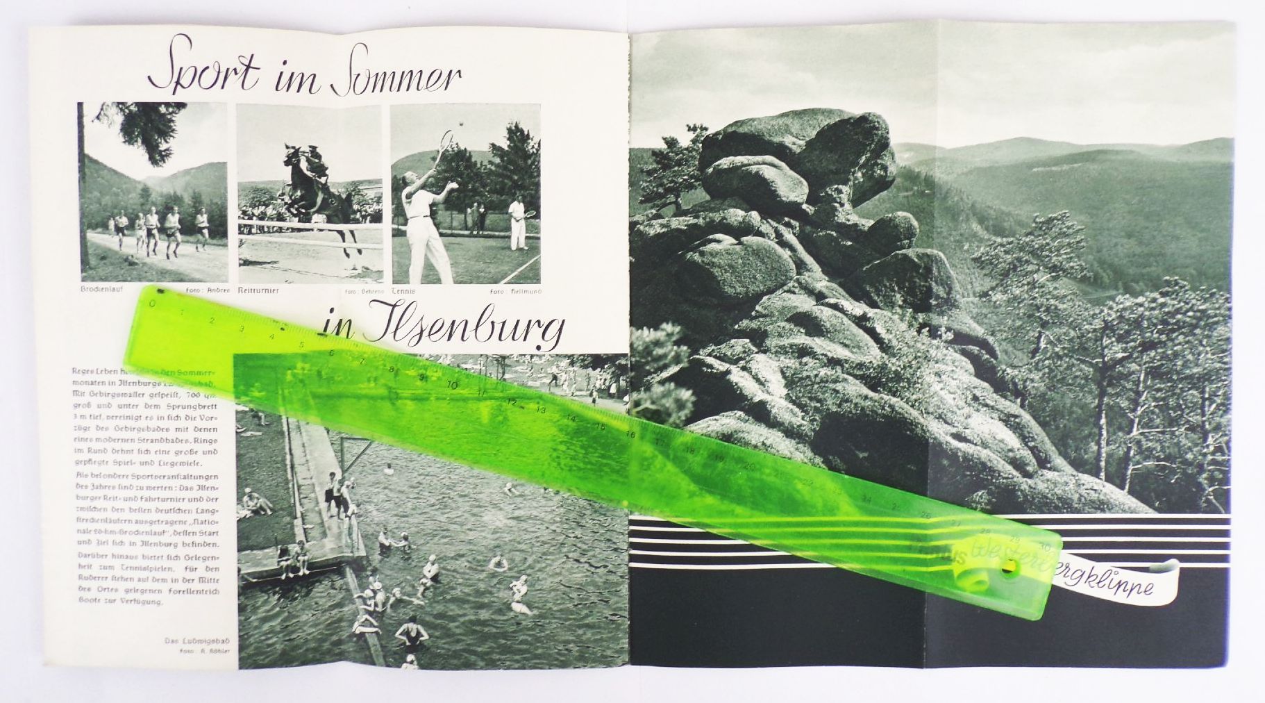 Ilsenburg Harz altes Reiseprospekt 1939 am Fuße des Brockens 