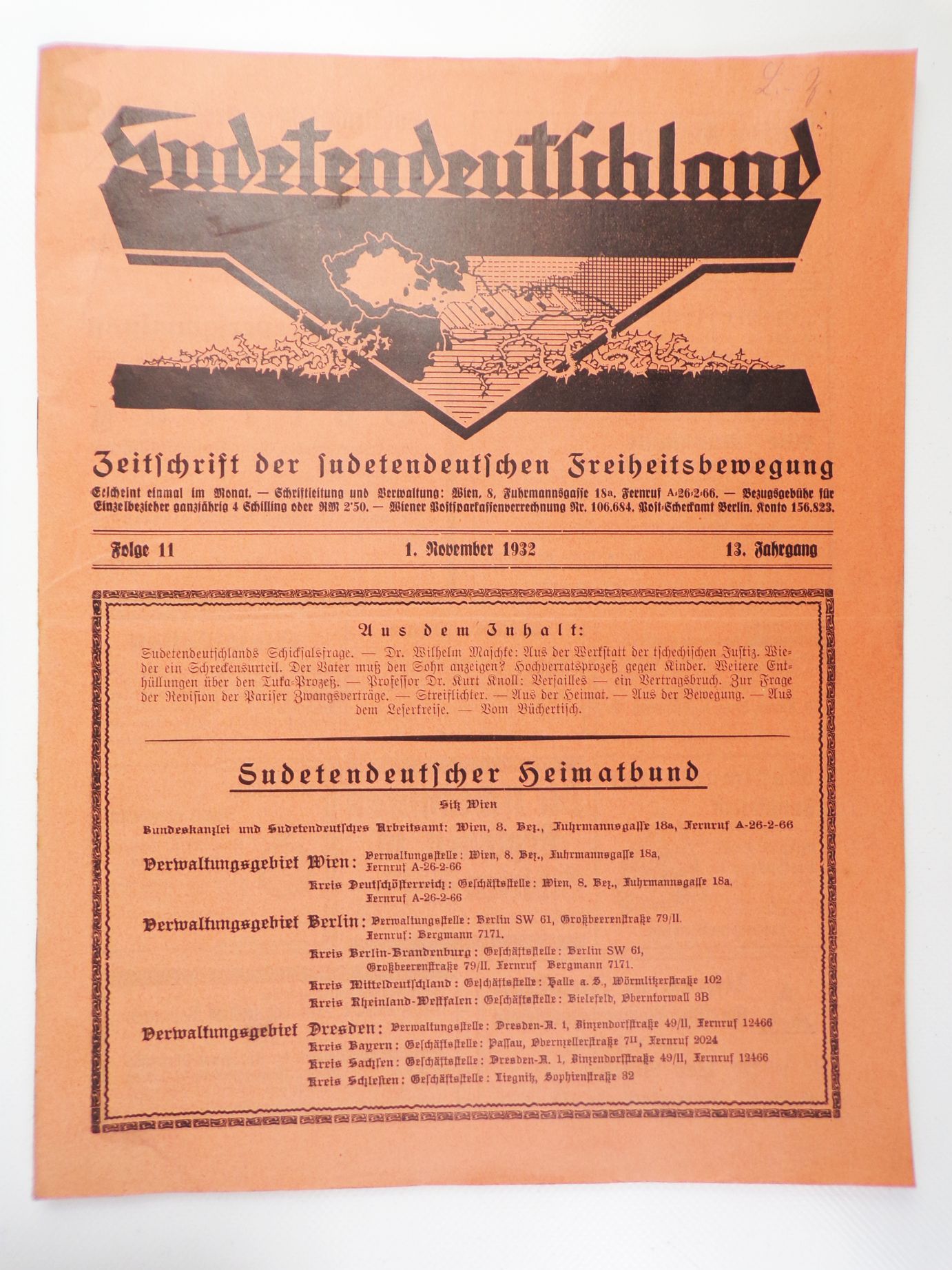 Sudetendeutschland Zeitschrift Folge 11 Jahrgang 1932 Sudeten Sudetendeutschland Zeitschrift Folge 11 Jahrgang 1932 Sudeten