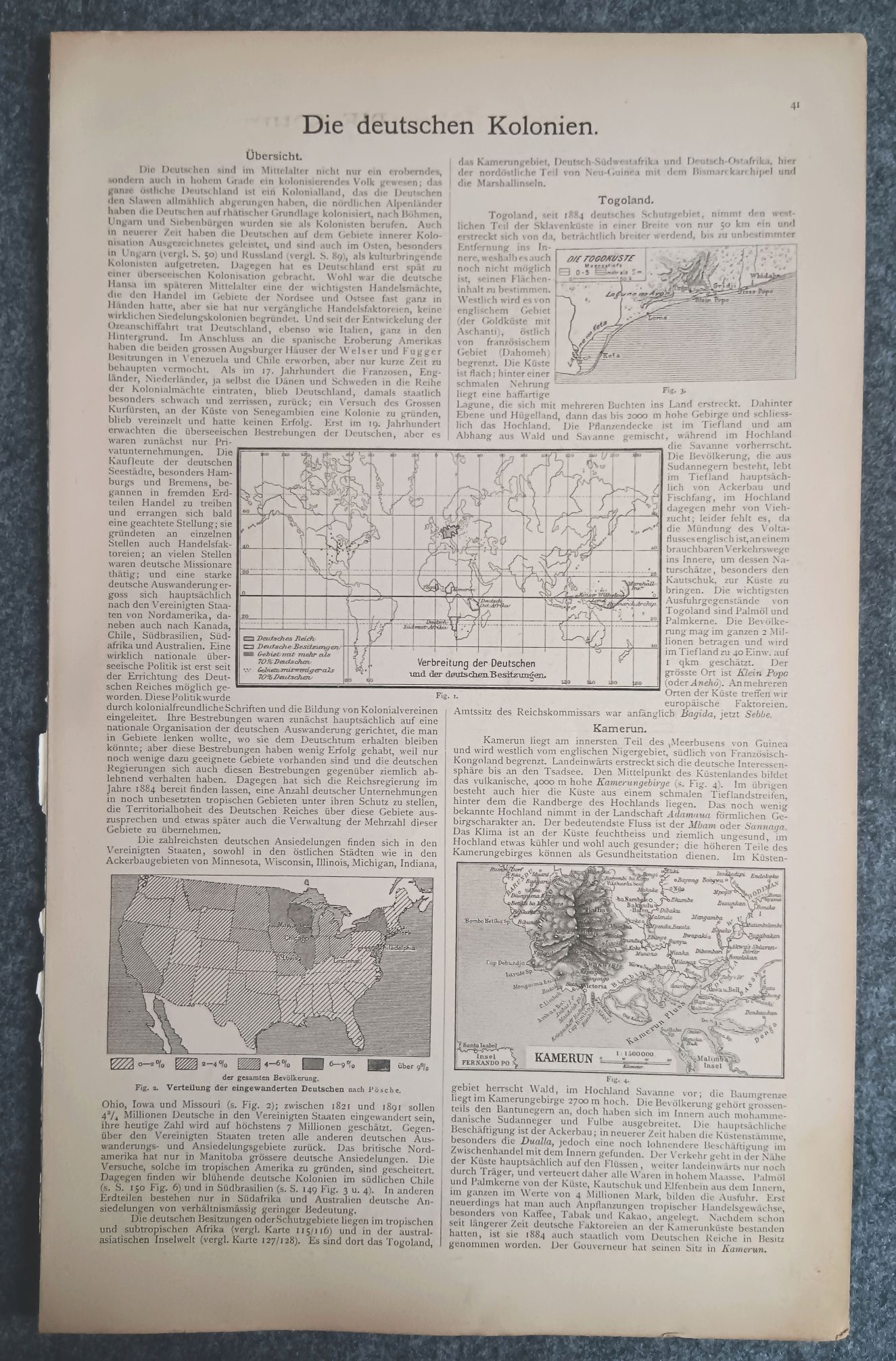 Die deutschen Kolonien alte Litho Landkarte Verbreitung der Deutschen Die deutschen Kolonien alte Litho Landkarte Verbreitung der Deutschen