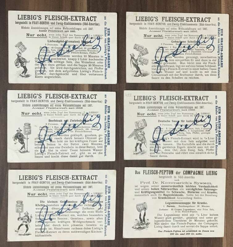 Liebig Serie Drachenabendteuer Serie Nr 488 Sammelbilder 6 Stück