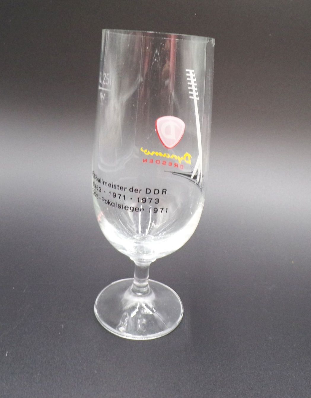 Alter Glas Dynamo Dresden DDR Andenkenglas 