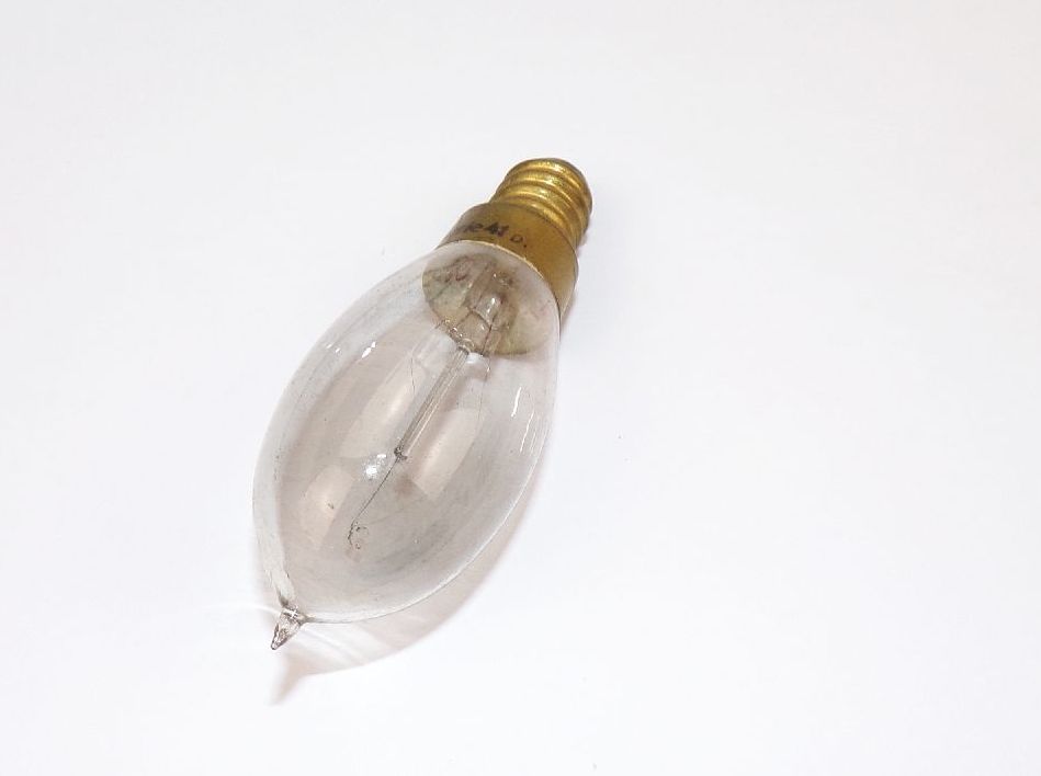 Alte Kohlefaden Glühlampe Serie 41 mit Spitze Siemens und Halske 
