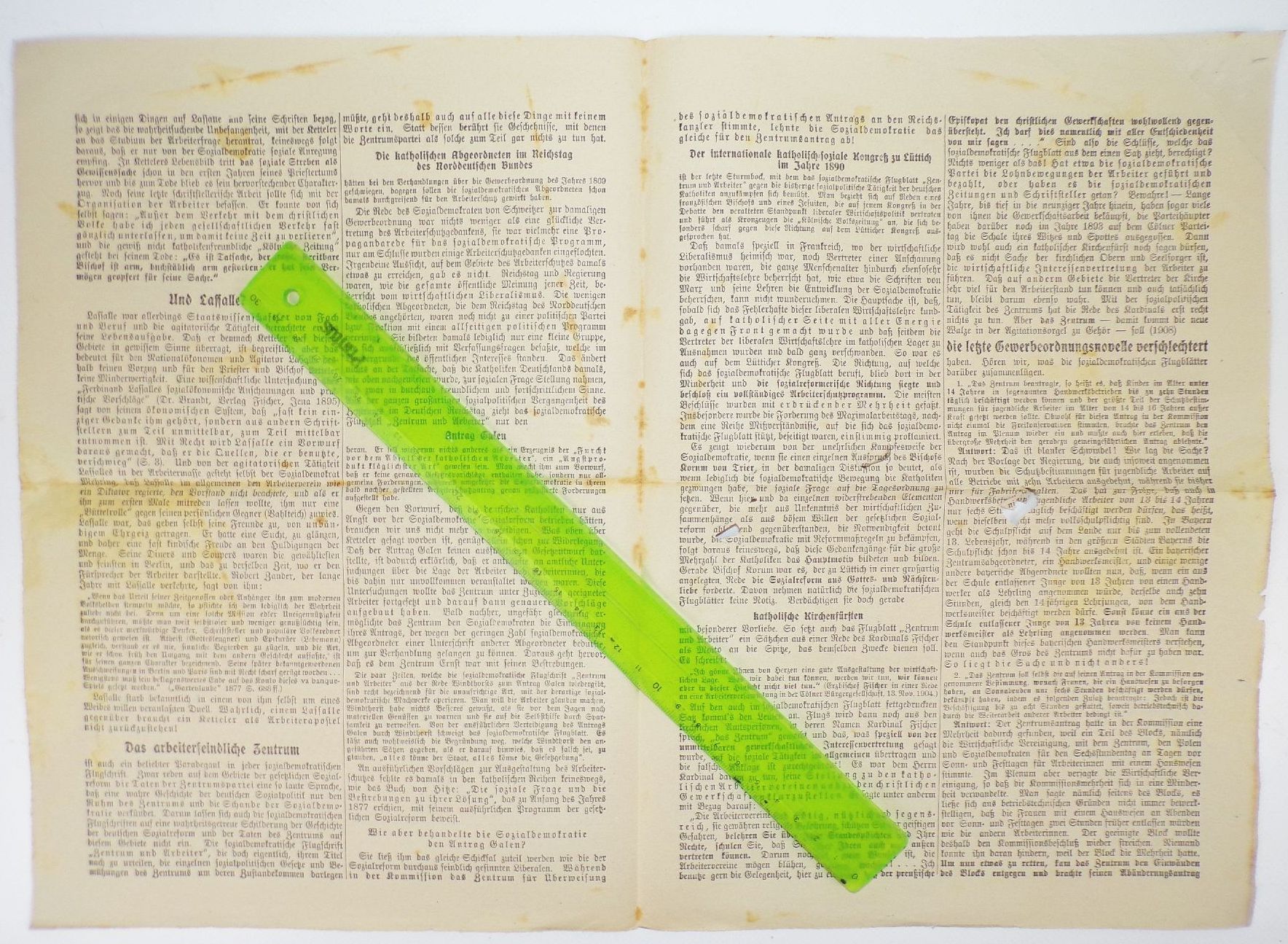 Politik Flugblatt Der Rote Leierkasten Christliche Sozialreform um 1920