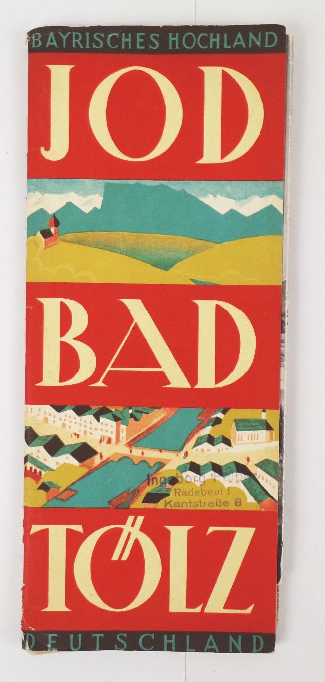 Alte Prospekte Bad Tölz Bayern 1931 bis 1927 Reise 2 Stück