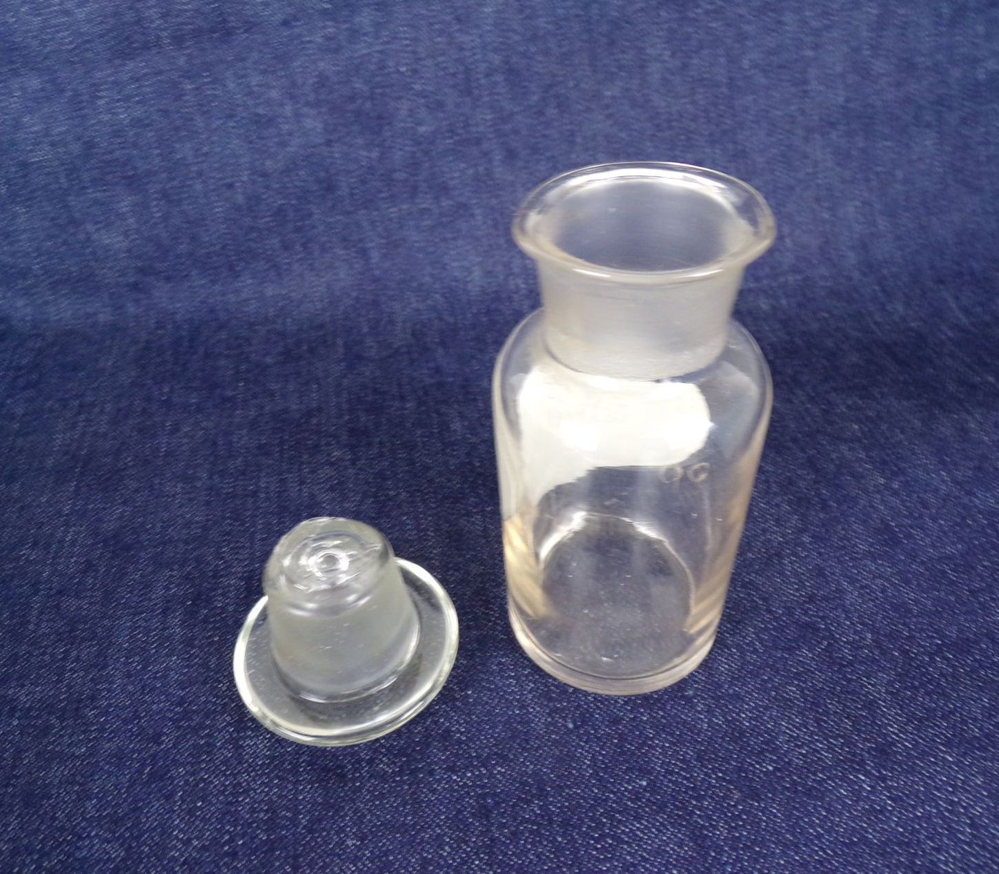 Altes Apothekergefäß Zimt Vorratsgefäß Apothekerflasche 100 ml Glas 