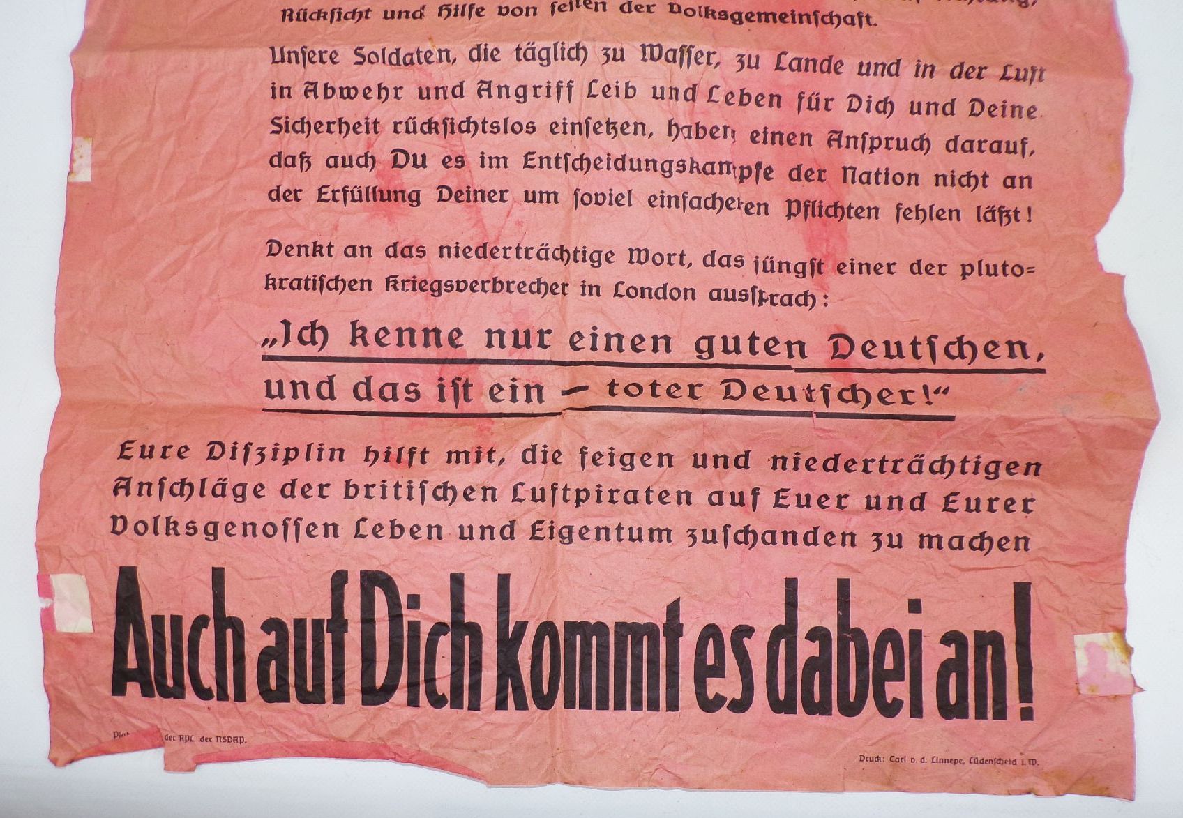 Originales Luftschutz Plakat 2 Weltkrieg Fliegeralarm Aushang Originales Luftschutz Plakat 2 Weltkrieg Fliegeralarm Aushang