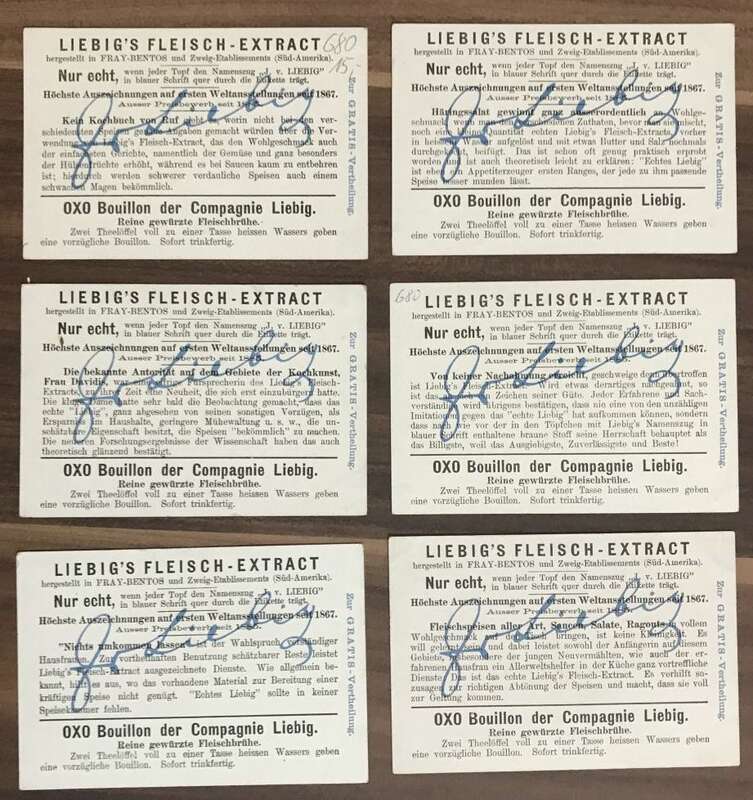 Liebig Elfenspiel Sammelbilder Serie 6 Stück Nr 680 Fleisch Extract