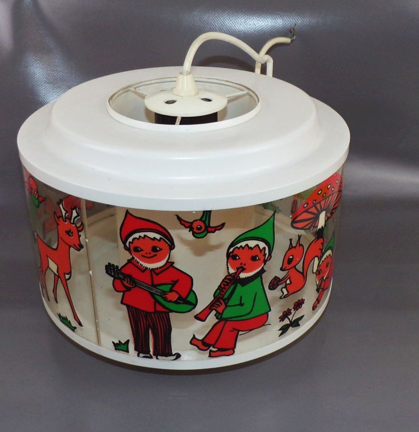 Alte Deckenleuchte Sandmann Kindermotiv E27 Retro Vintage Lampe