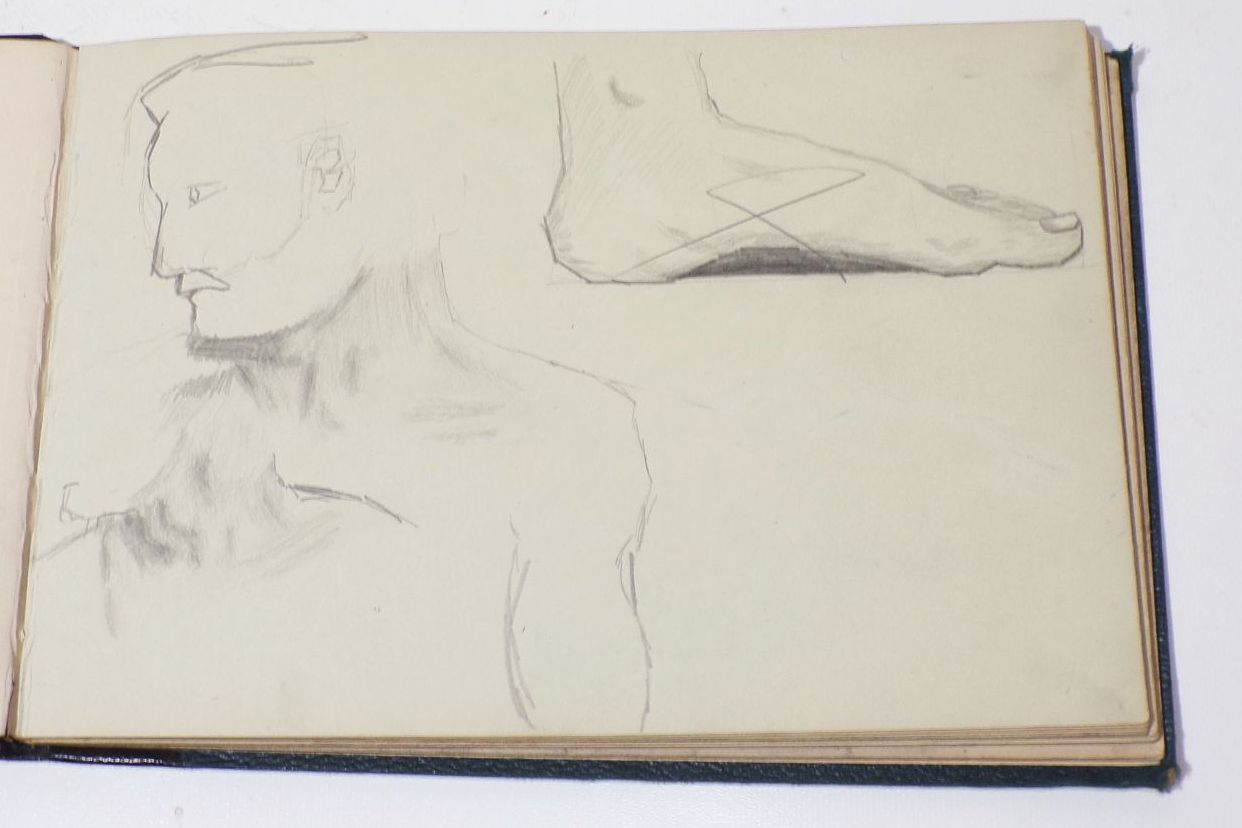 Altes Skizzenbuch Handzeichnungen vintage