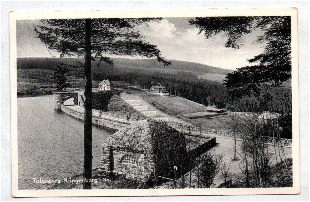 Ak Talsperre Klingenberg Sachsen 1940 Ak Talsperre Klingenberg Sachsen 1940