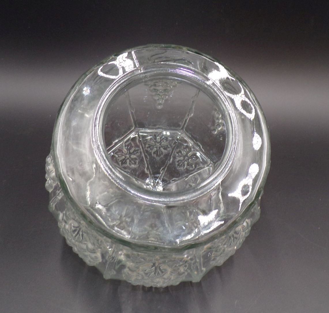 Alter Lampenschirm Deckenleuchte Weintraube Transparent Pressglas Antik