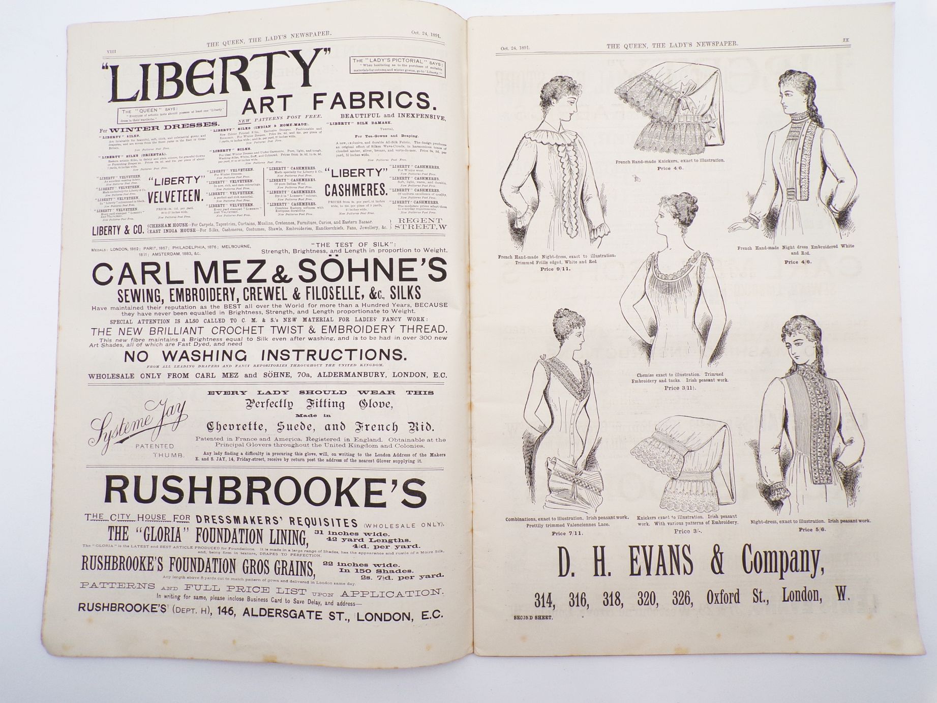 The Queen The Lady Newspaper 1891 No 2339