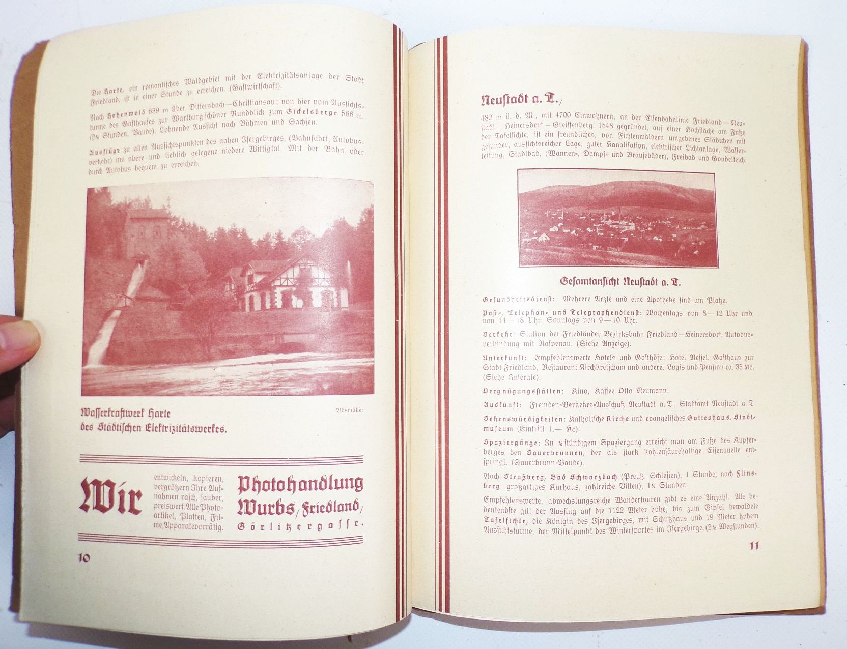 Das Isergebirge von Richard Bösmüller 1930 EA Friedland in Böhmen 