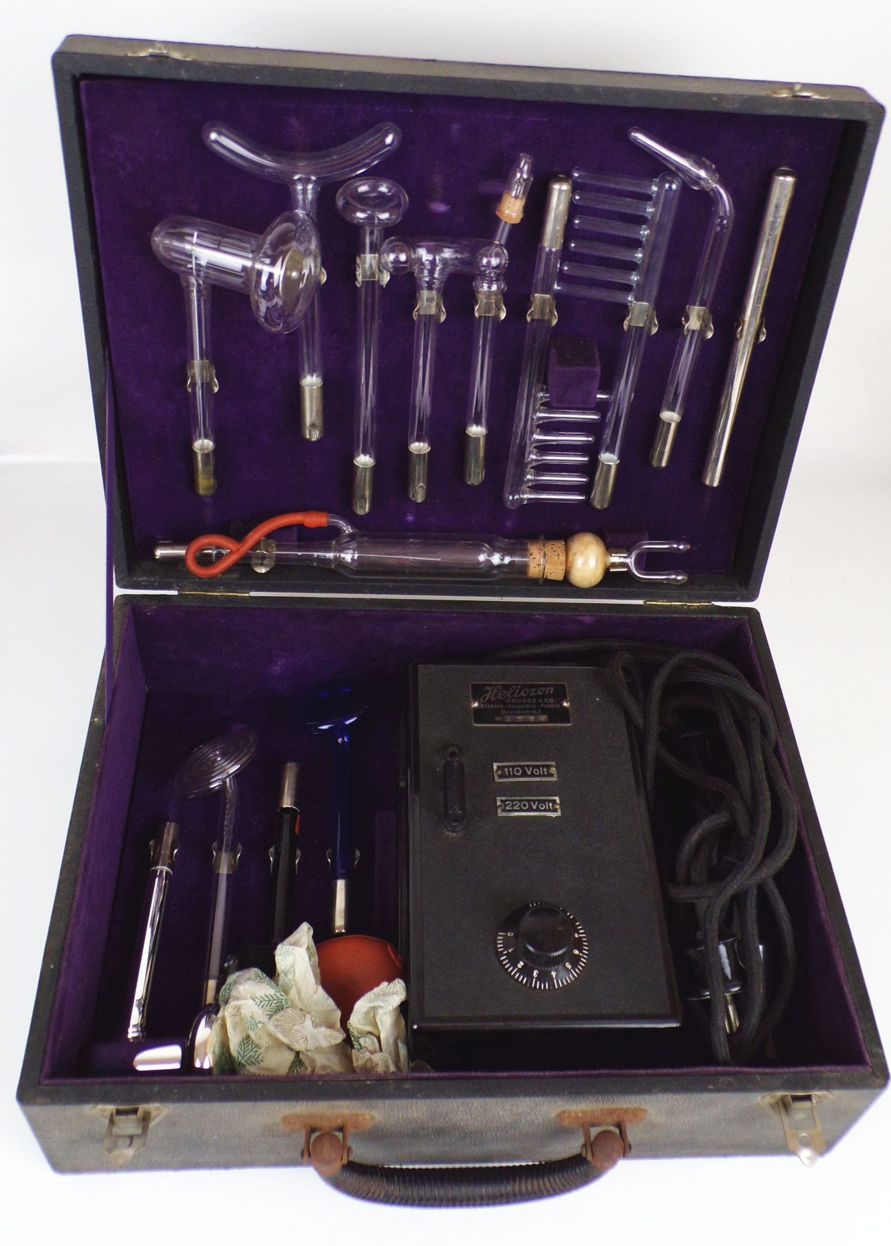 Altes Heliozon Reizstromgerät Strahlenapparat Hochfrequenz