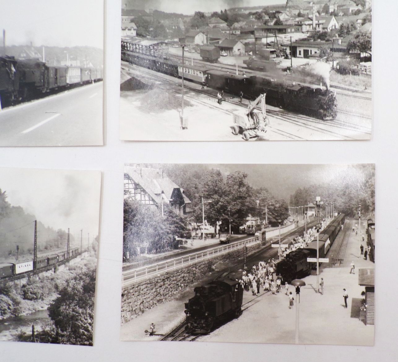 Foto Sammlung Eisenbahn Schmalspur Dampfloks Obercarsdorf Malter DDR 