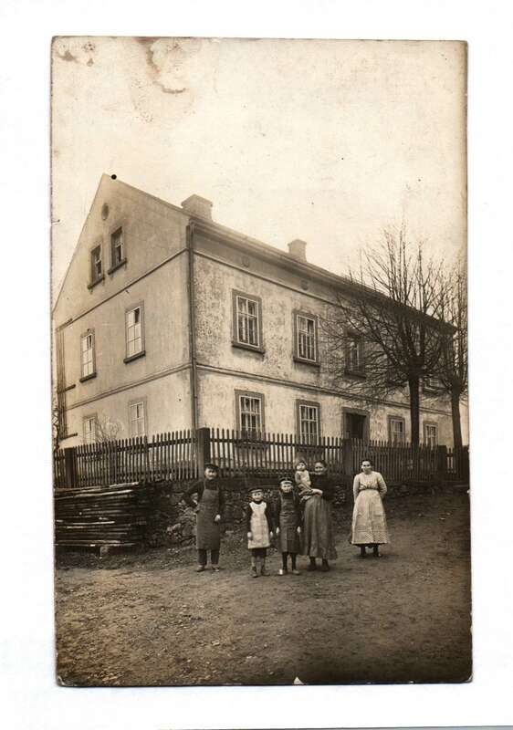 Ak Kleinwolmsdorf Familie Haus Postkarte 1912