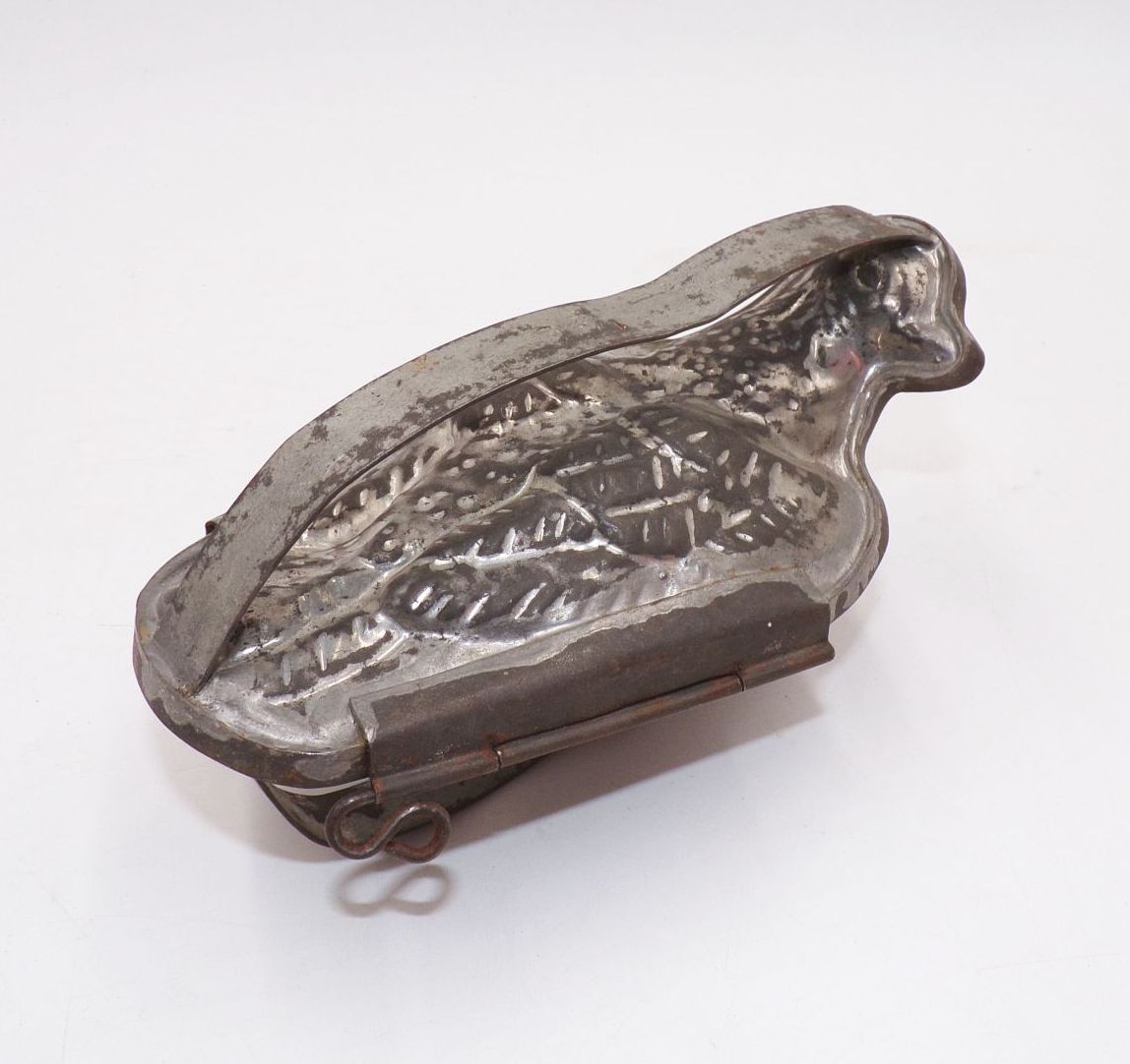Alte Schokoladenform Eisform Backform Taube für Konditor 