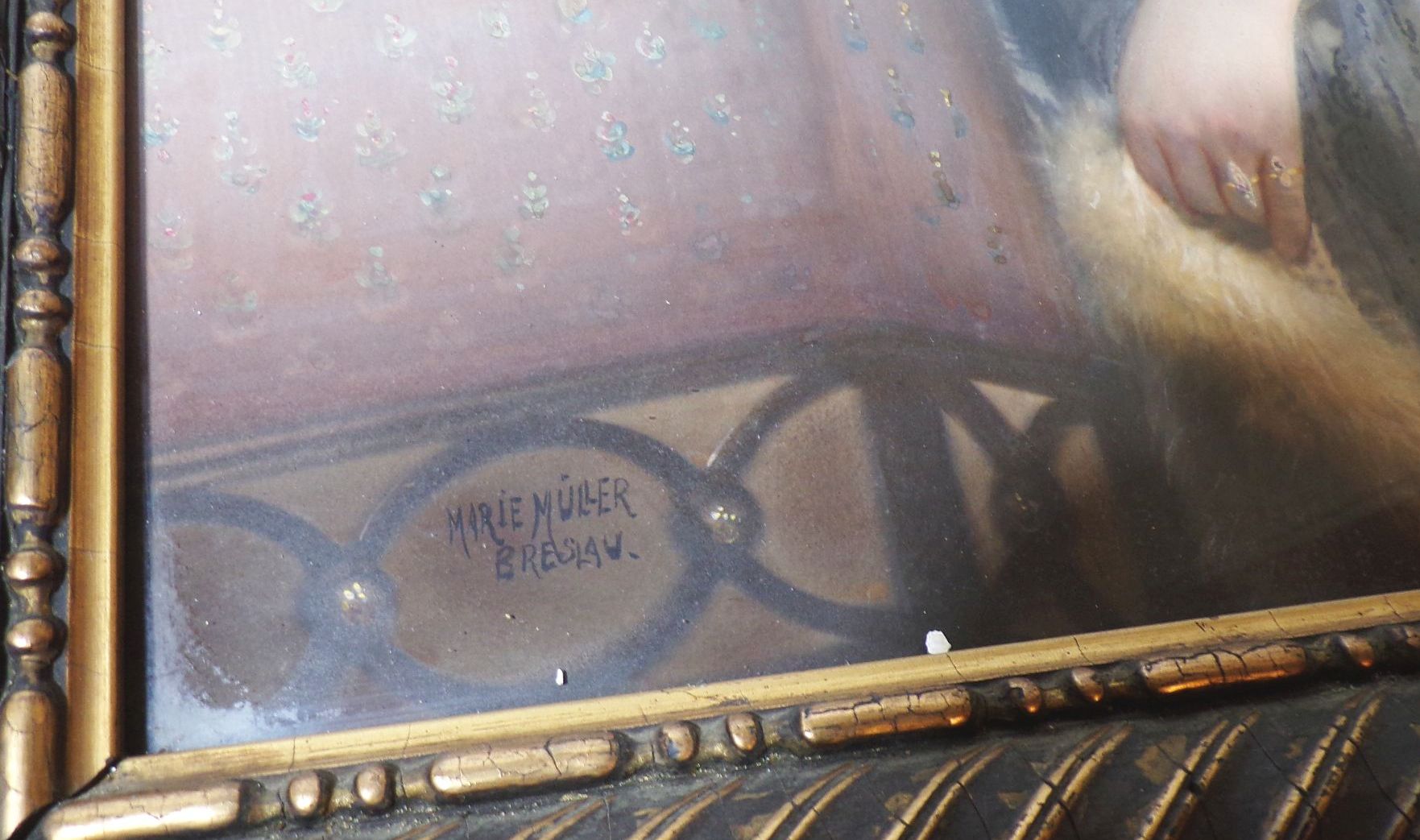 Alte Fotografien Persönlichkeiten Adel 1910 Bilderrahmen Ordensspange Foto Müller Breslau