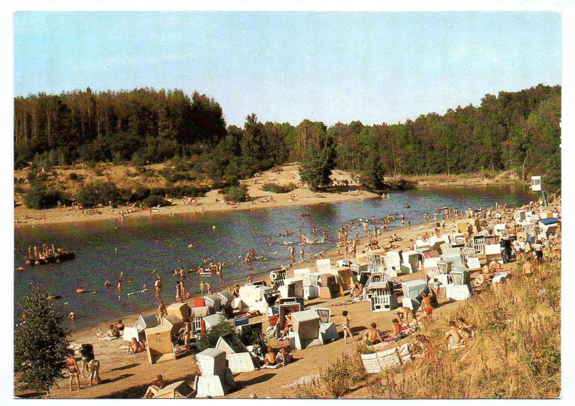 Foto Ak Fockendorf Pahna Kreis Altenburg 1986 Badestrand