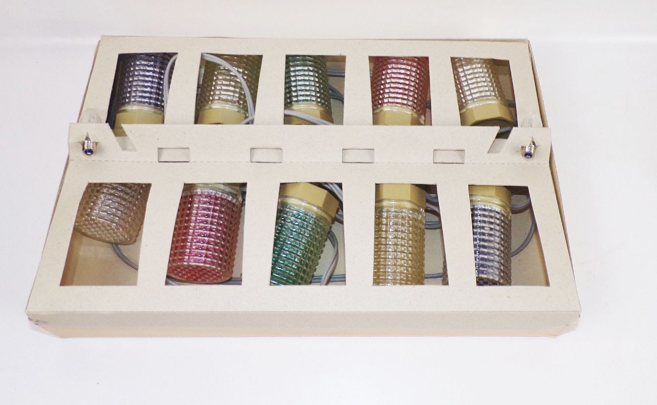 Narva Partylicht Lichterkette Bunt 10er DDR top Zustand