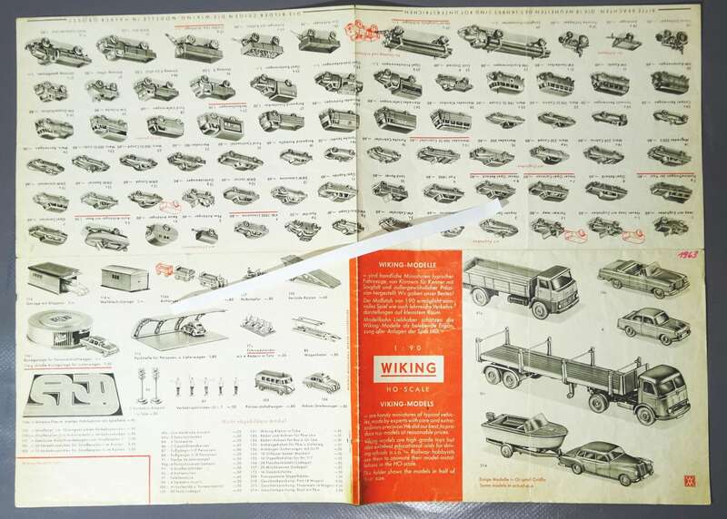 Wiking Vehrkehrsmodelle 1963 Modellautos Prospekt 