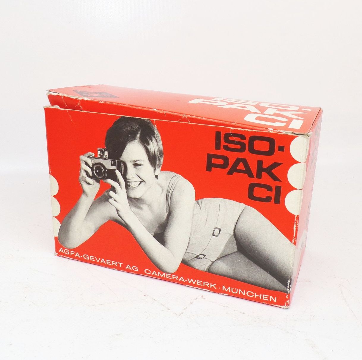 Agfa Iso Pak CI Kamera Originalkarton Blitzwürfel vintage