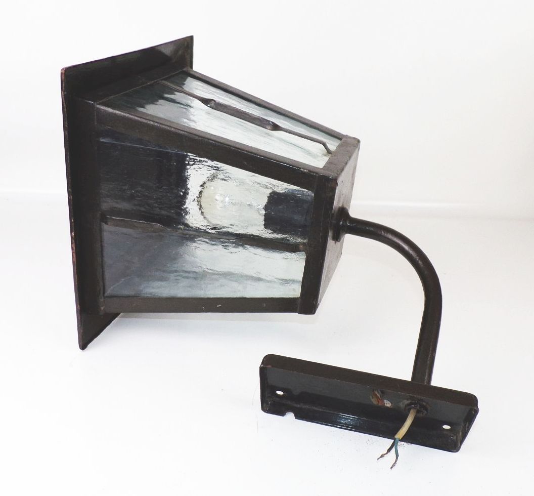 Wandleuchte Laterne Gartenlampe E27 Schwarz Vintage 