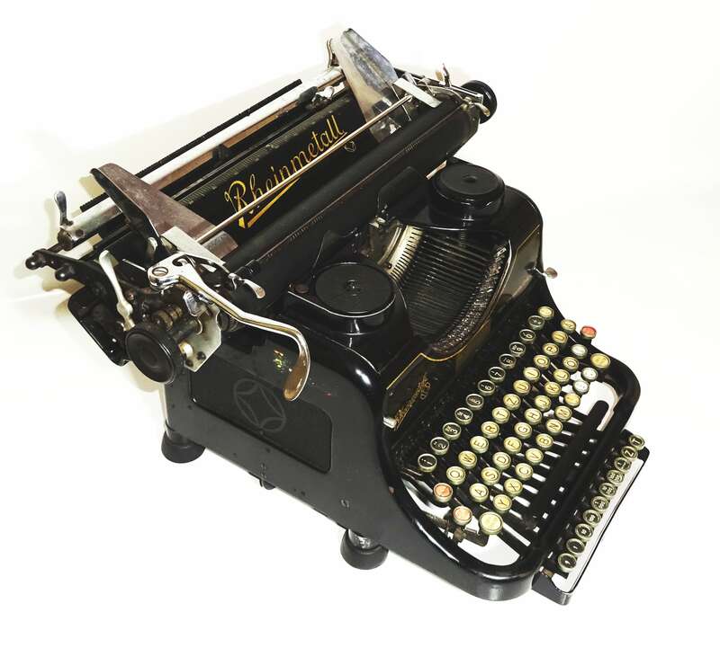 Alte Rheinmetall Schreibmaschine typewriter Werk Sömmerda Erfurt 1920er