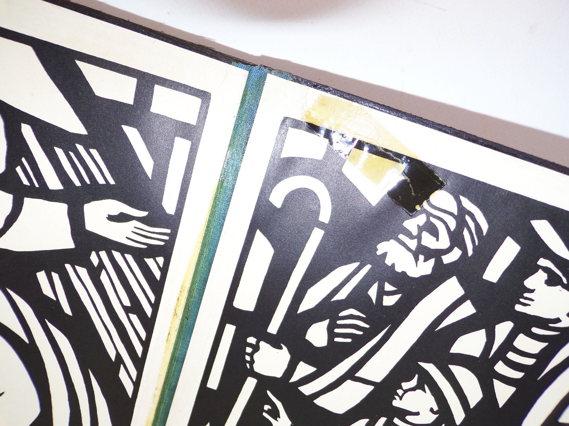 Altes Weihnachtstransparent Paula Jordan Für das Weihnachtsfest mit Originalkarton