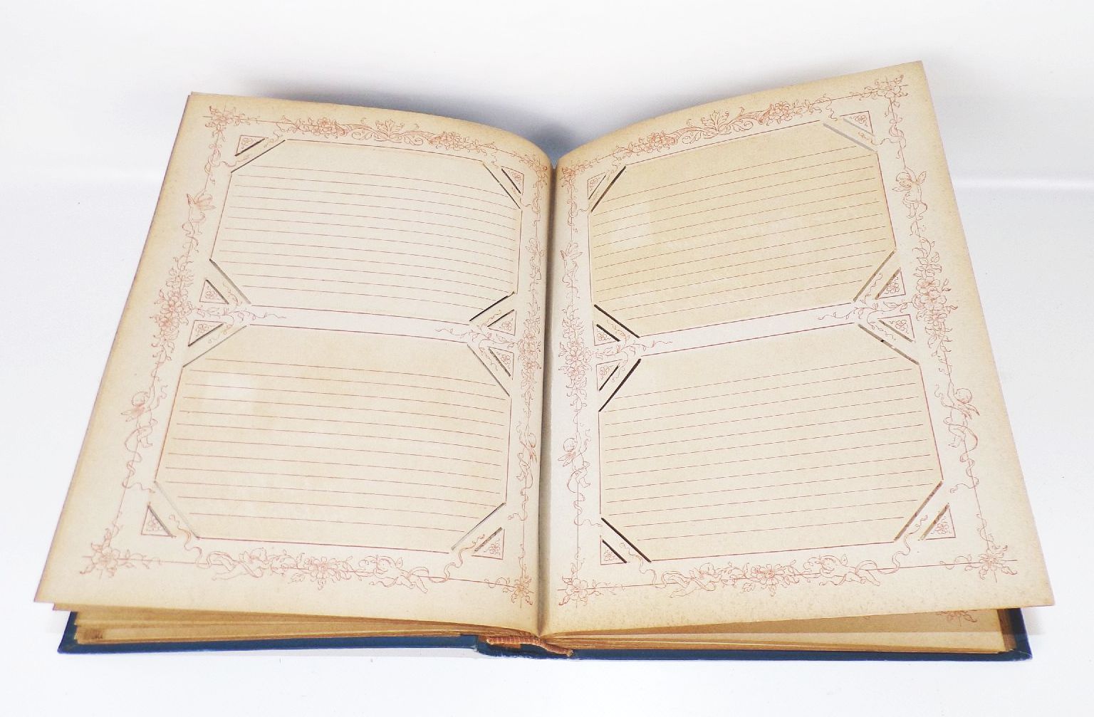 Leeres Postkartenalbum um 1900 Leer Ansichtskartenalbum