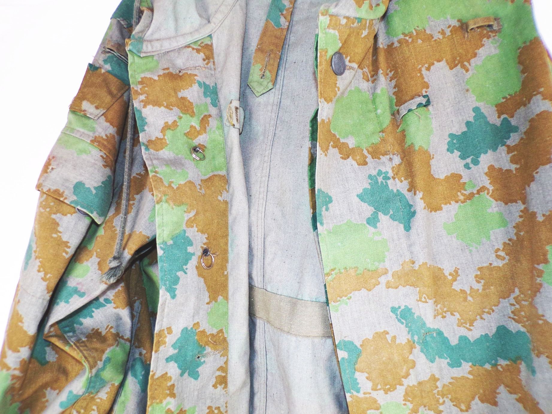 NVA Flächentarn Jacke Blumentarn Größe 1 Volksarmee Feldjacke Tarnjacke 