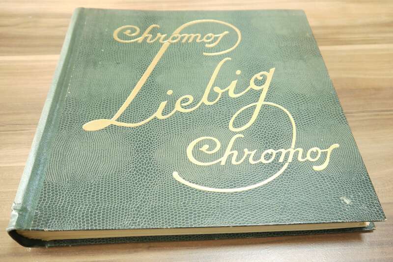 Chromo Album ca 50 Seiten 300 Karten Liebig Sammelbilder