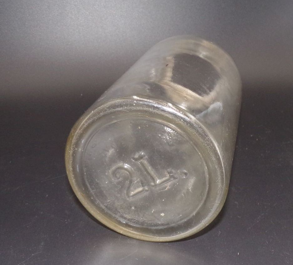 Altes Bonbonglas Einmachglas Vorratsglas 2 Liter mit Deckel Vintage 