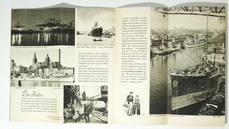 Prospekt Stettin 1938 1939 Tor zu Ostsee Pommern Szczecin Polen