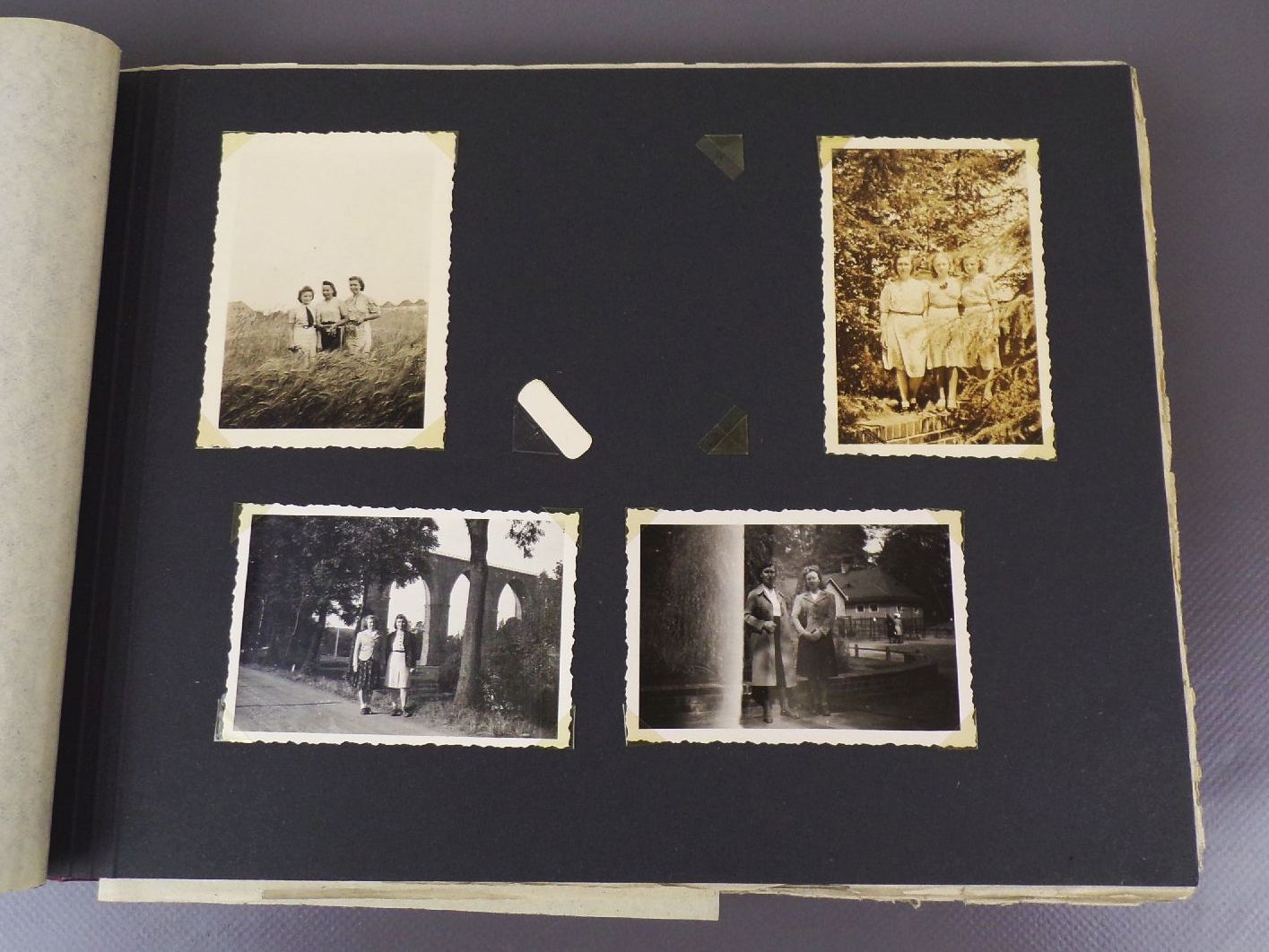 Altes Fotoalbum weiblicher RAD Alltag Ausflug 1949 Altes Fotoalbum weiblicher RAD Alltag Ausflug 1949