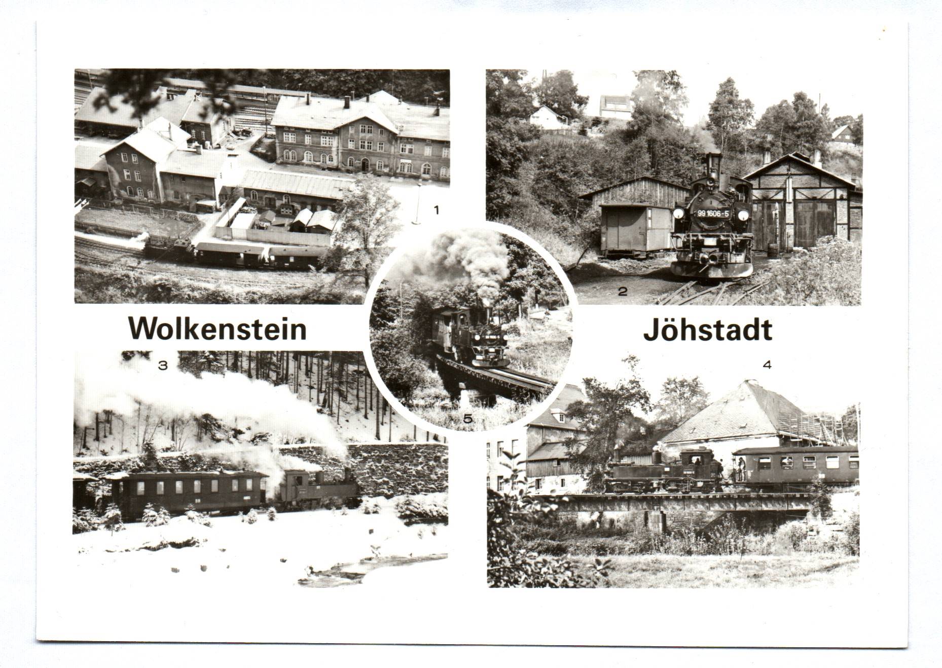 Ak Wolkenstein Jöhstadt 1982 Schmalspurbahn Dampflok 99 1606-5