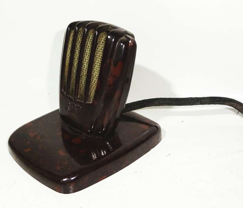 RFT Mikrofon DDR Bakelit Vintage Deko