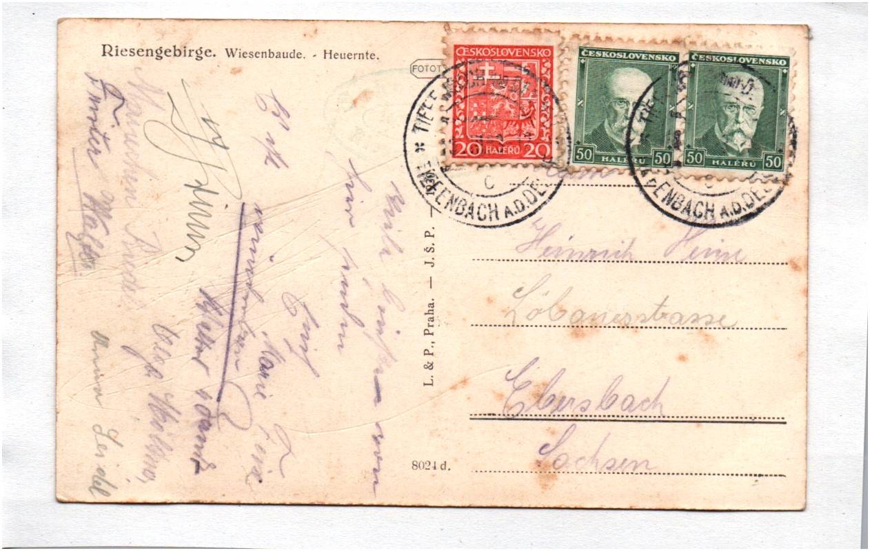 Ak Riesengebirge Wiesenbaude Heuernte 1933 Schlesien Ak Riesengebirge Wiesenbaude Heuernte 1933 Schlesien